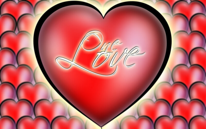 heart with love text