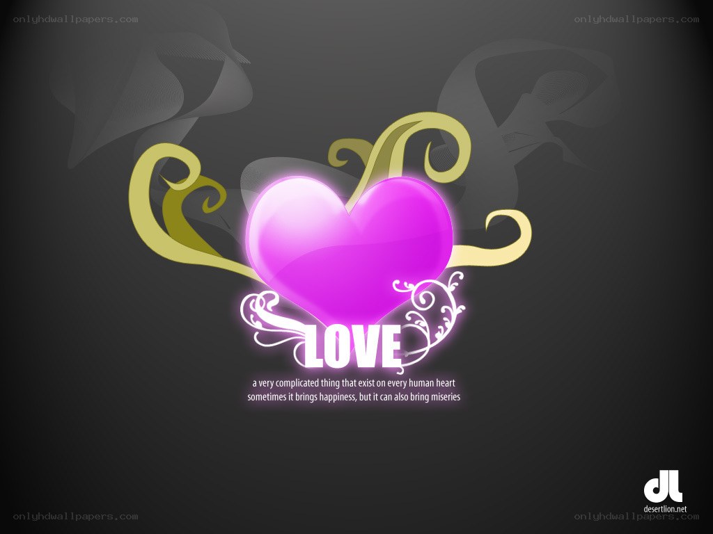 heart with love text