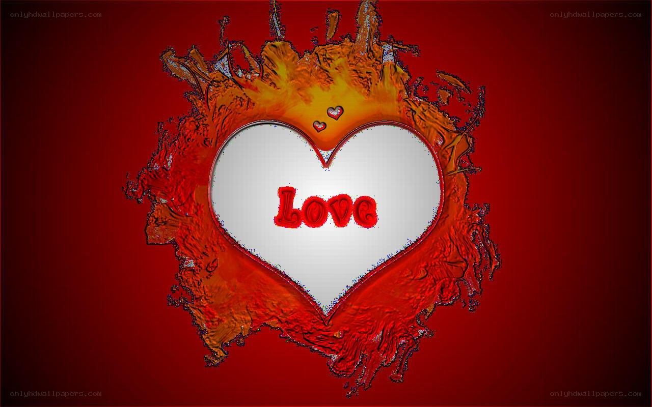 heart with love text
