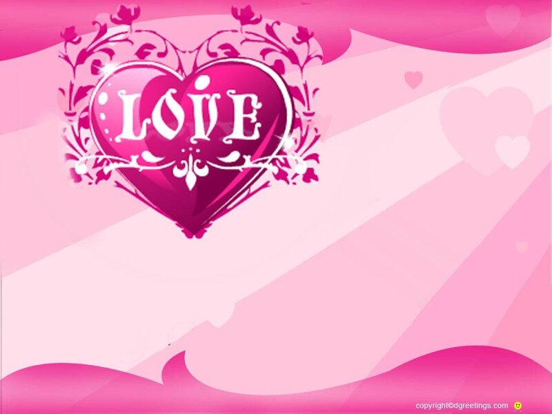 Heart with Love Text — Pink