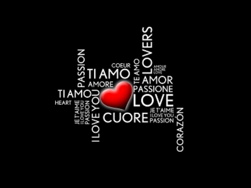 Heart with Love Words