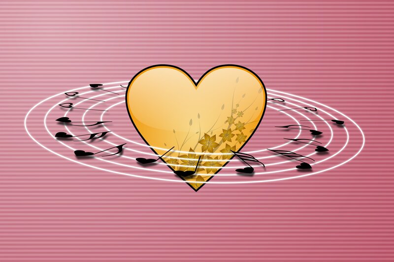 heart with musical notes