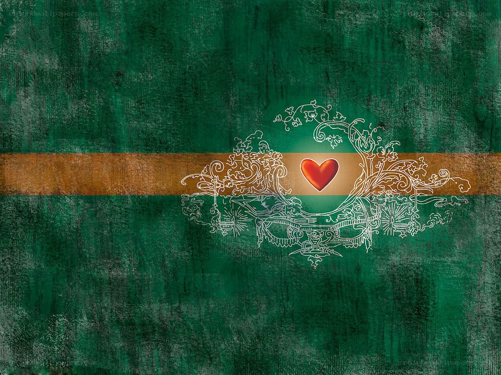 heart with ornate frame