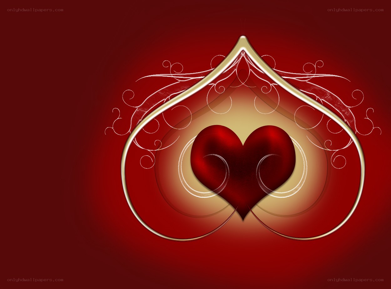 heart with ornate frame