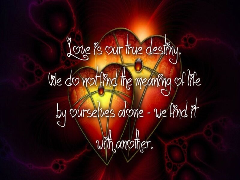 Heart with Quote — Red, Dramatic