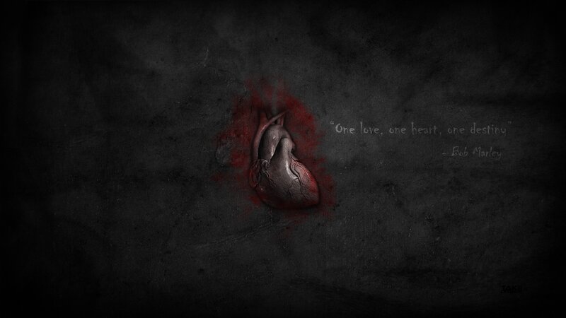 heart with quote wallpaper