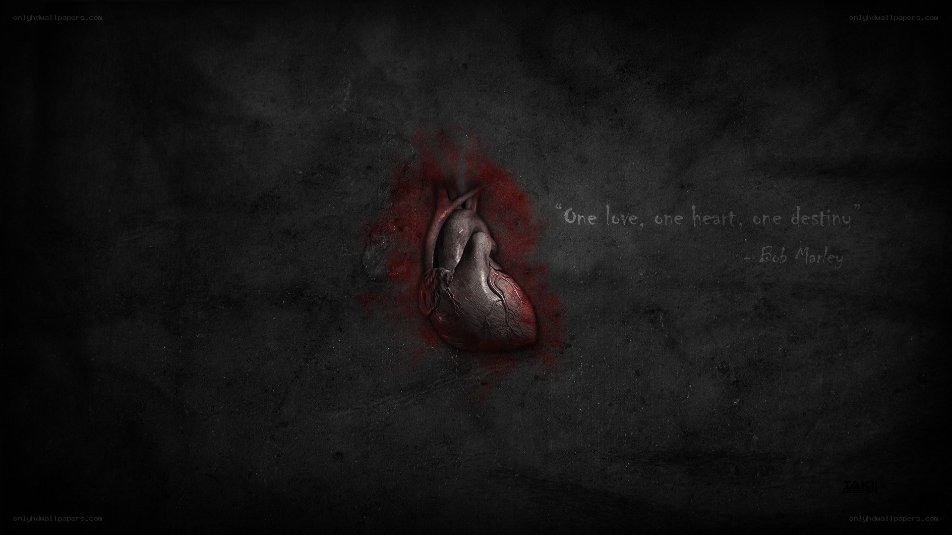 heart with quote wallpaper