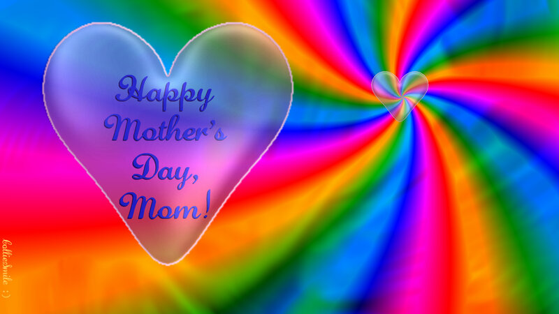 Heart with Rainbow Background