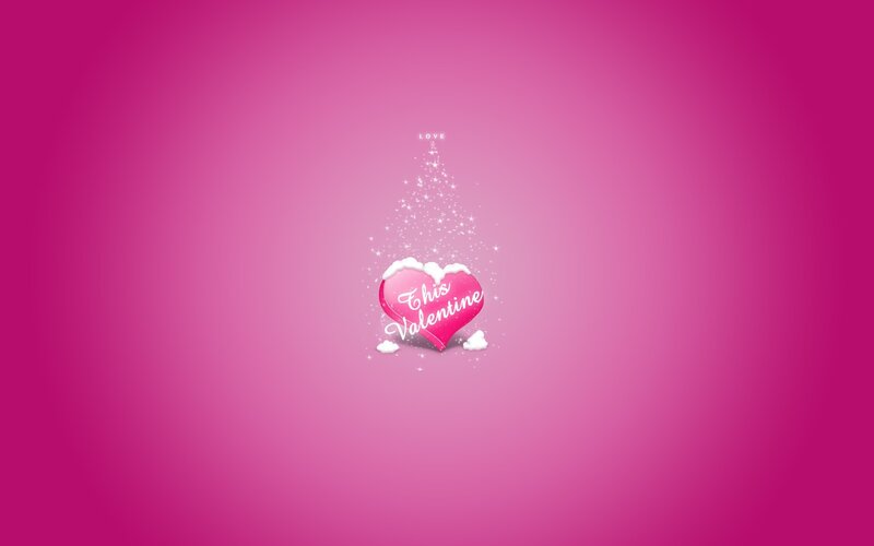 Heart with Snow and Sparkles