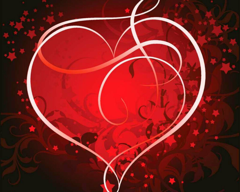 Heart with Stars — Red