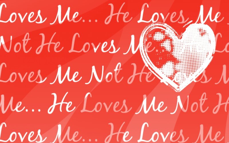 Heart with Text Background