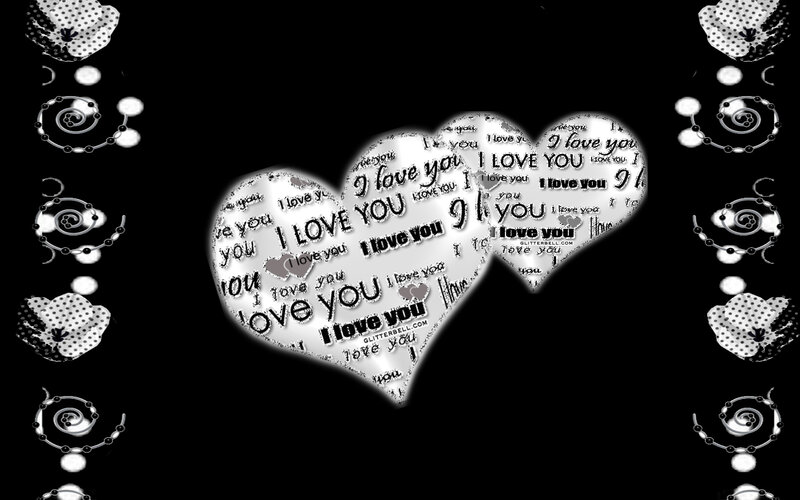 Heart with Text Pattern
