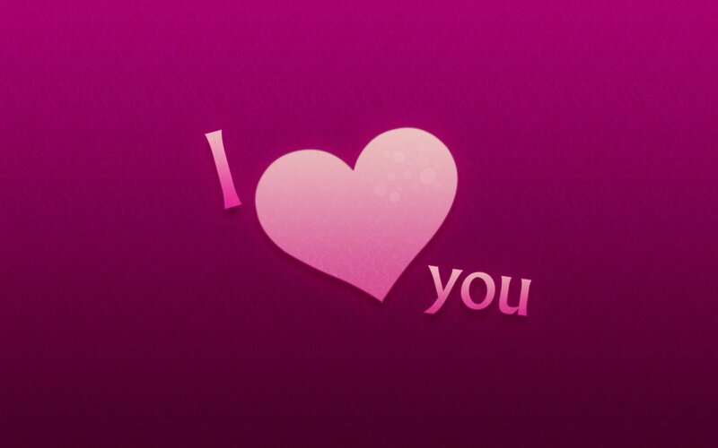 Heart with Text — Pink, Romantic