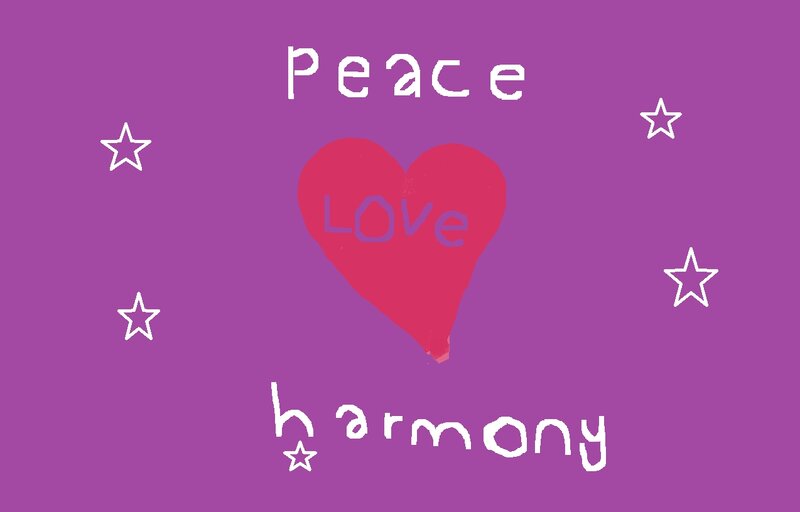 Heart with Text — Purple, Peaceful
