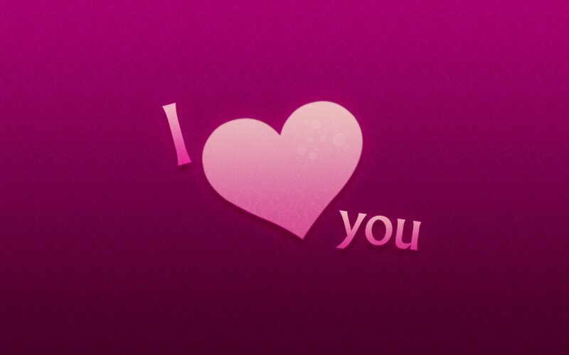 Heart with Text — Purple, Romantic