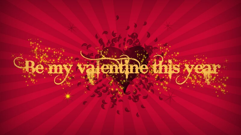 Heart with Text — Red, Festive