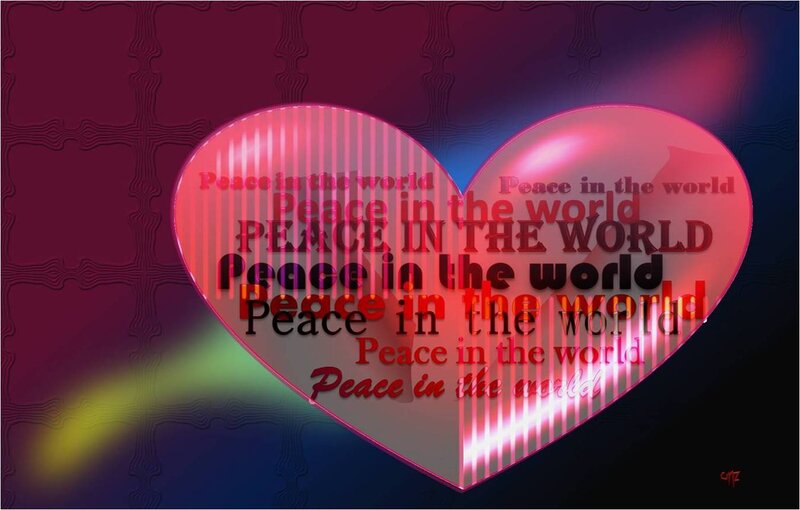 Heart with Text — Red, Serene
