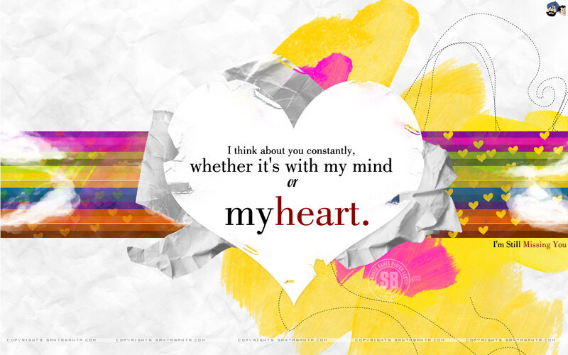 Heart with Text — White