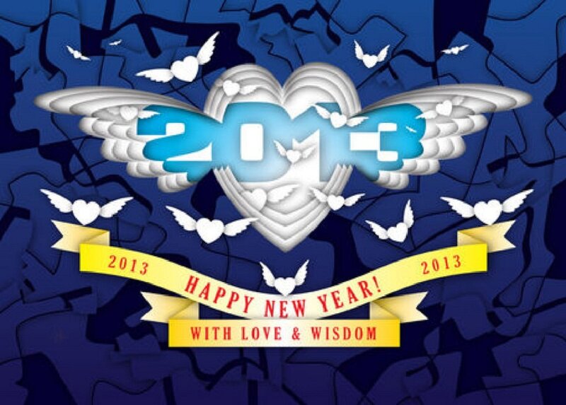 Heart with Wings and Doves