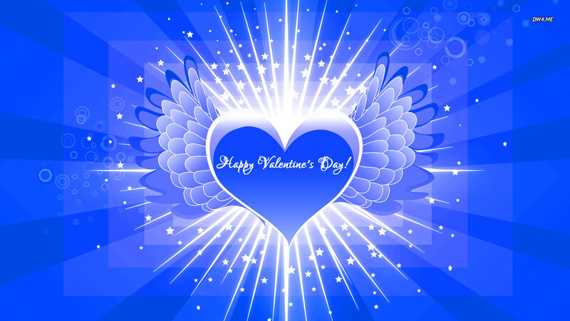 Heart with Wings — Blue, Celebratory