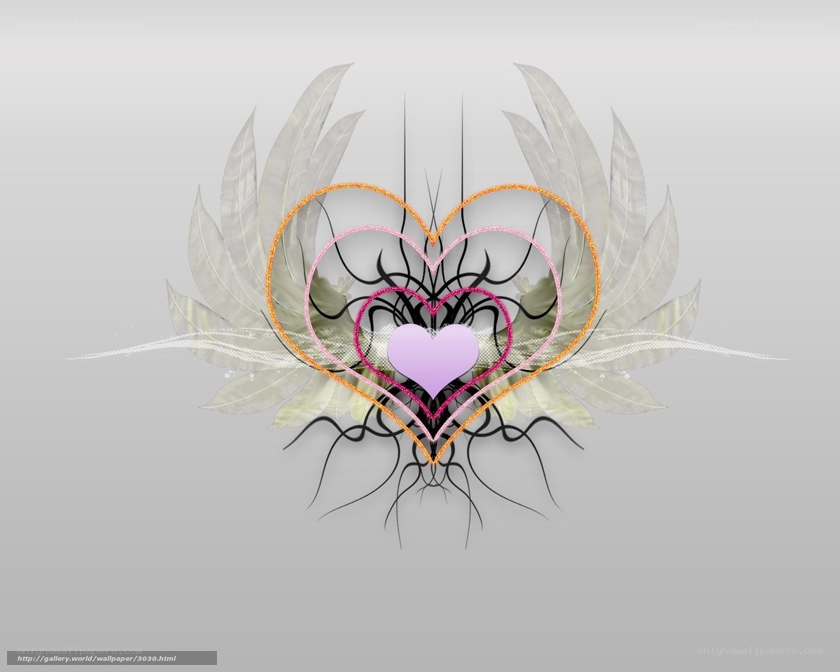 heart with wings design