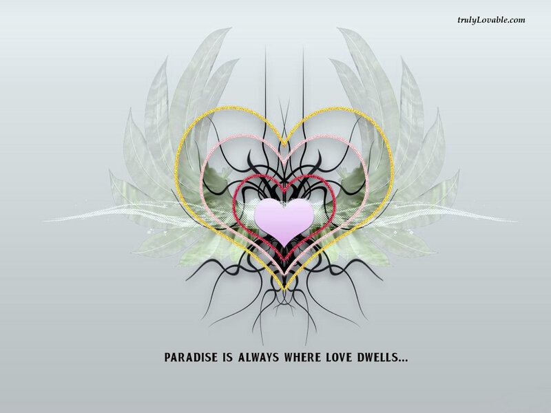 Heart with Wings — Gray, Serene, Digital Art