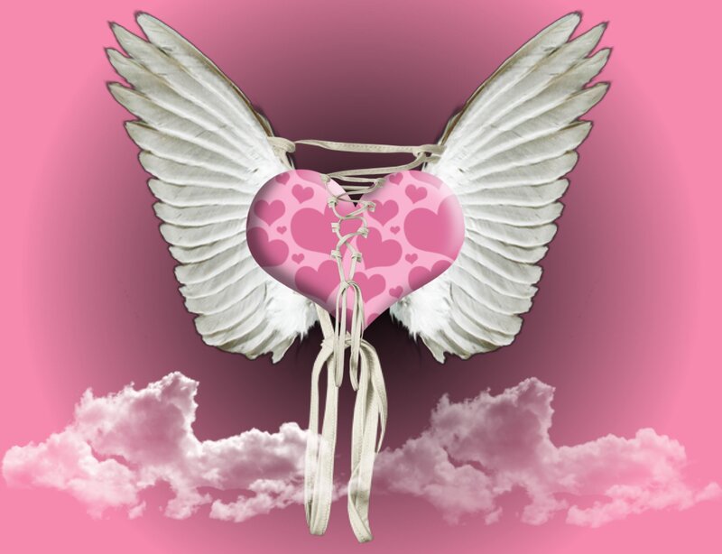Heart with Wings — Pink
