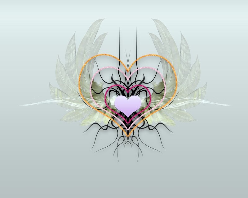 Heart with Wings — White
