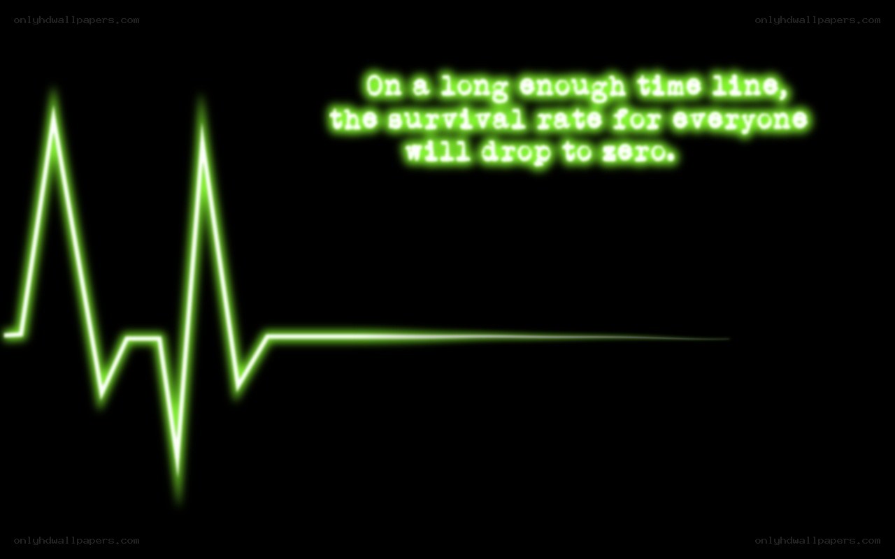 Heartbeat line with quote