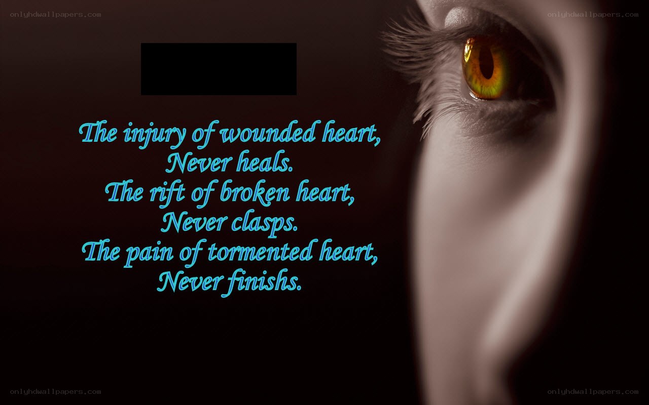 heartbreak and pain