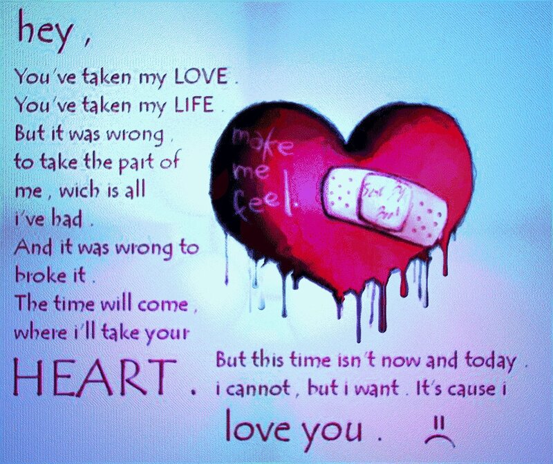 heartbreak poem image