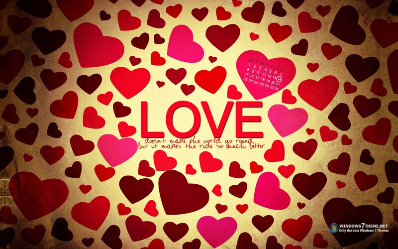 Hearts and Love Text