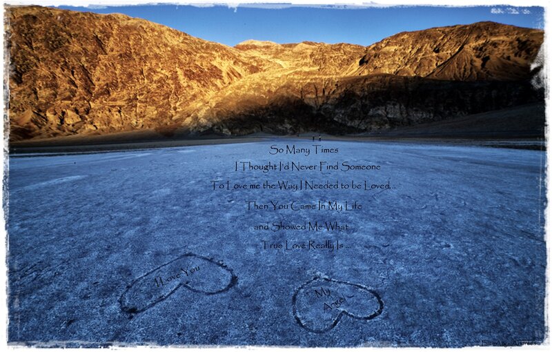 Hearts Drawn in Sand — Blue