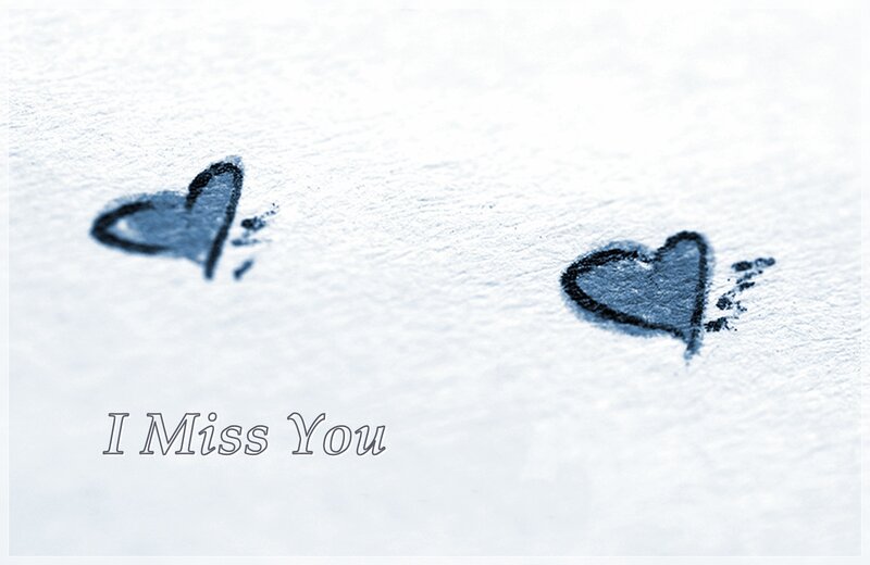 Hearts Drawn on Paper