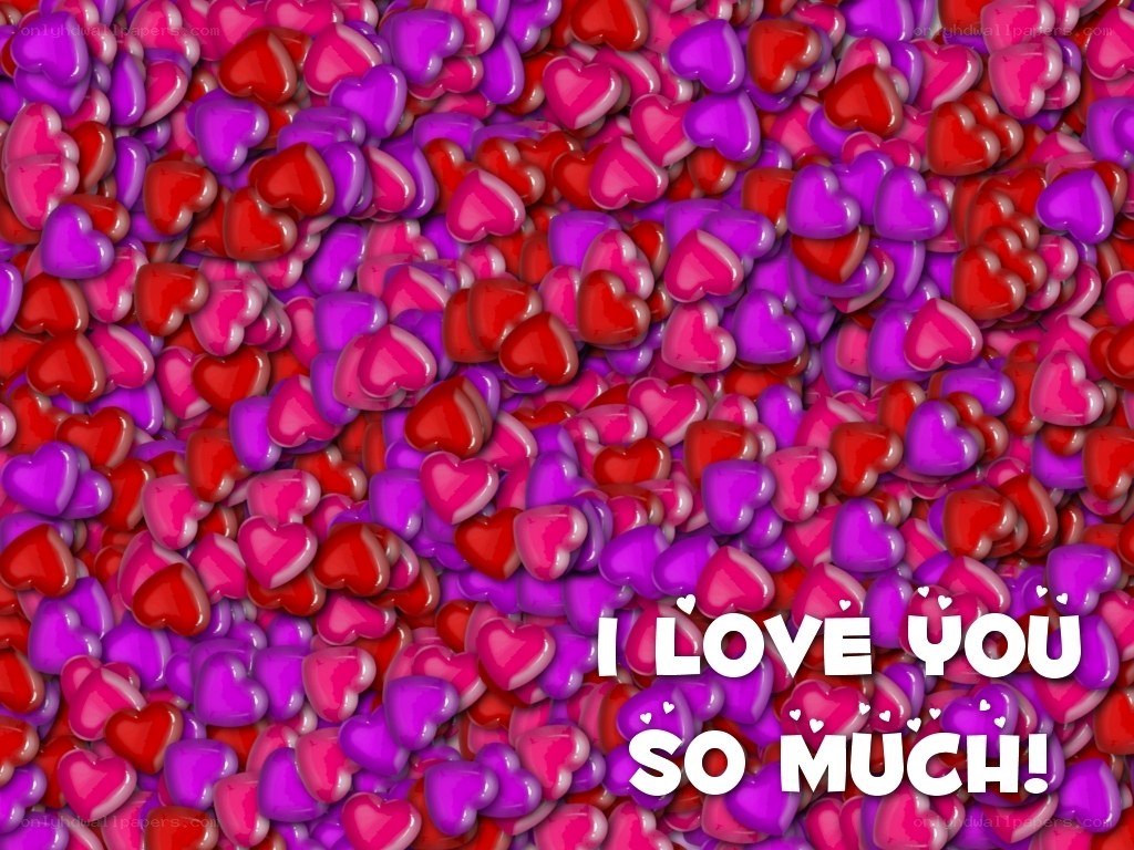 hearts love message