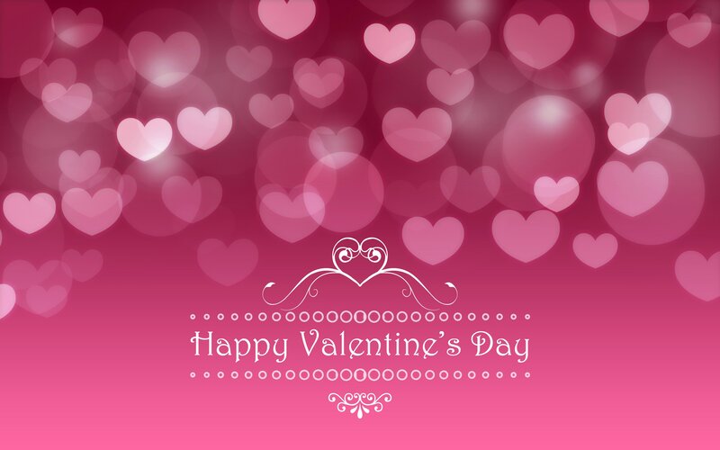 Hearts on Pink Background