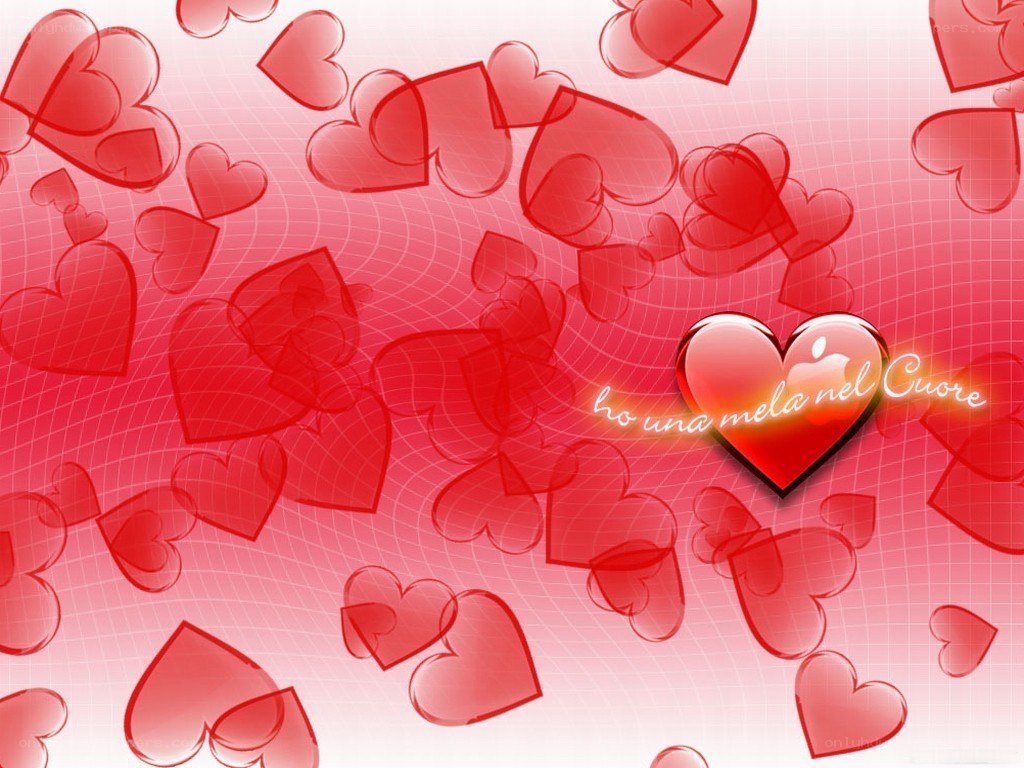 hearts with Italian text
