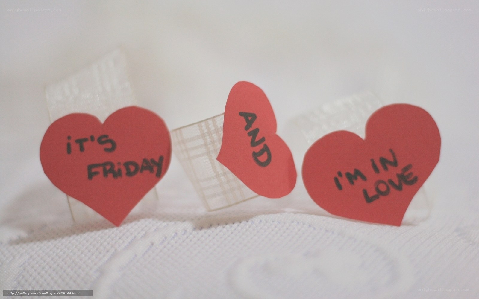 hearts with love message