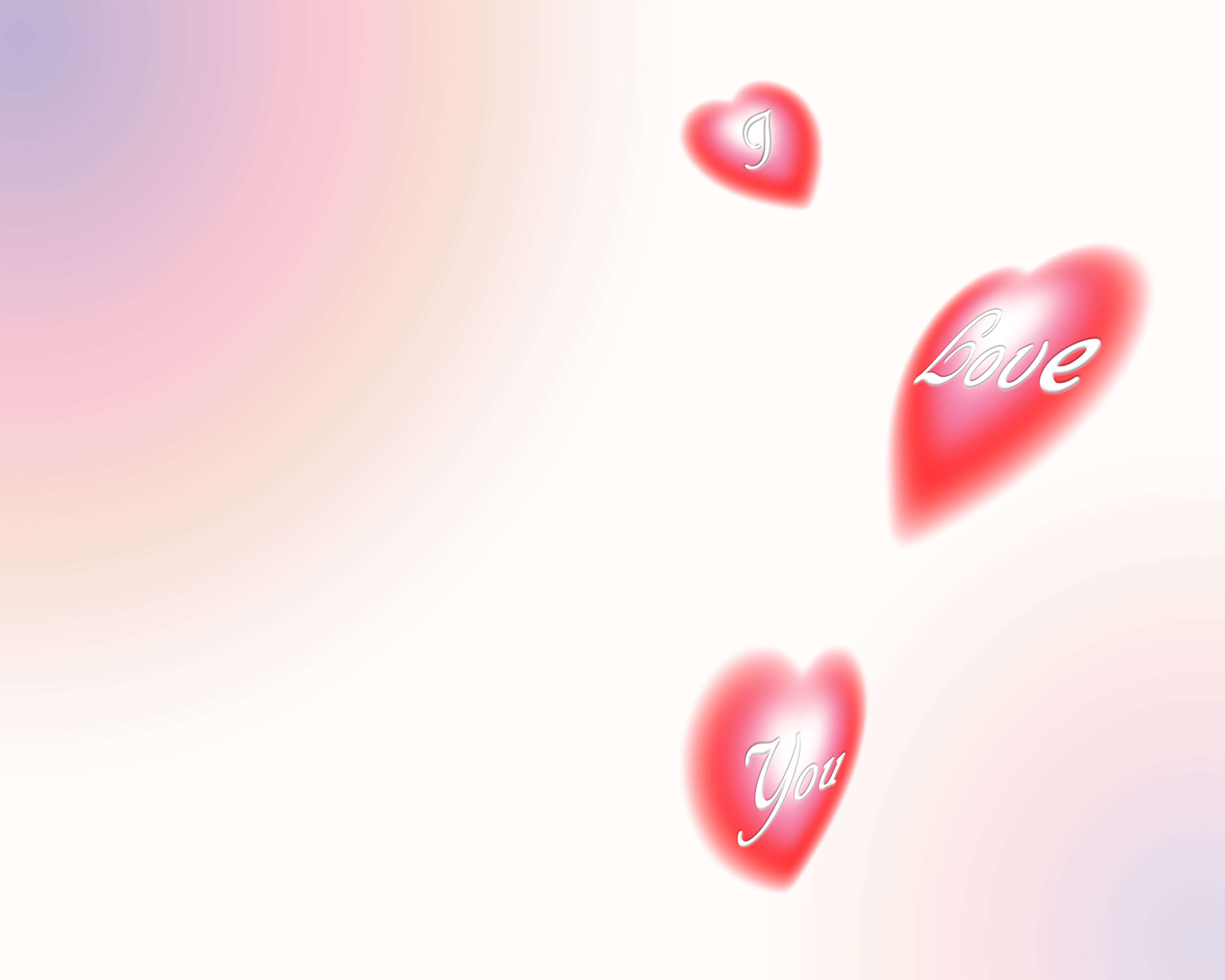 hearts with love message