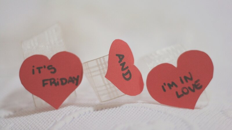 hearts with love message
