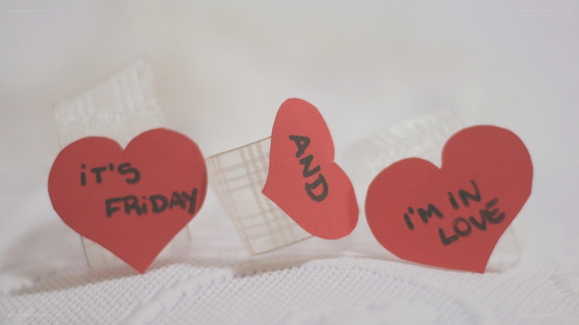 hearts with love message