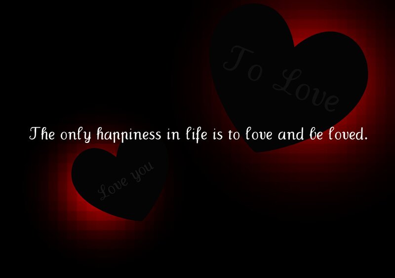 Hearts with Quote