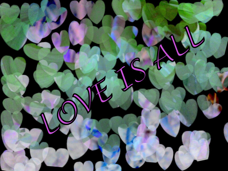 Hearts with Text — Green