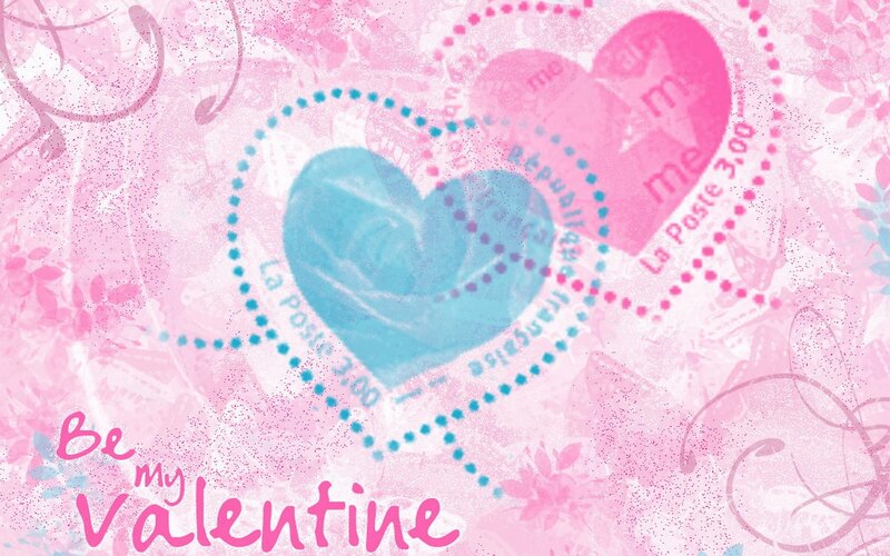 Hearts with Text — Pink