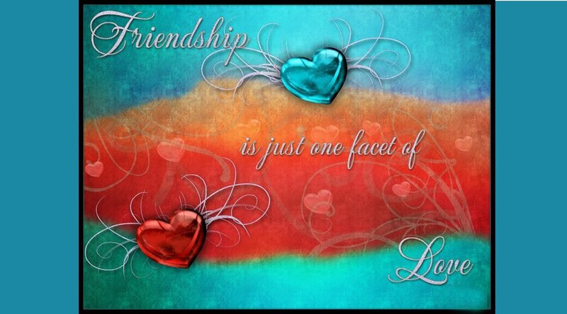Hearts with Text — Teal