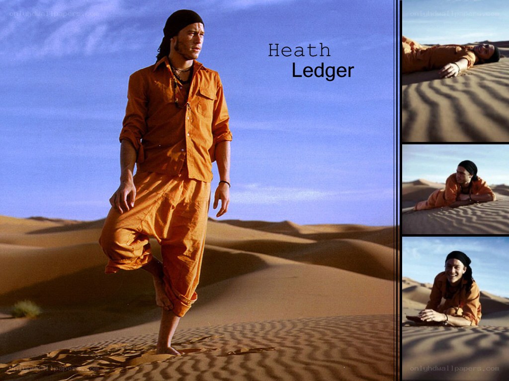 Heath Ledger in the desert