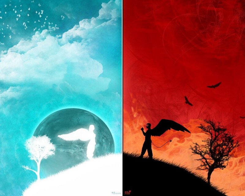 Heaven and Hell contrast