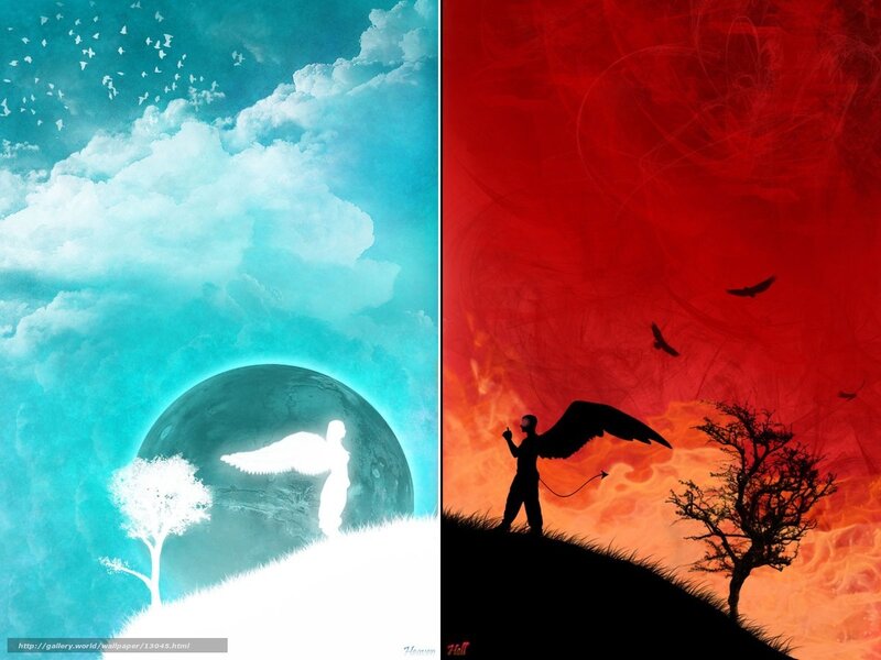 Heaven and Hell contrast