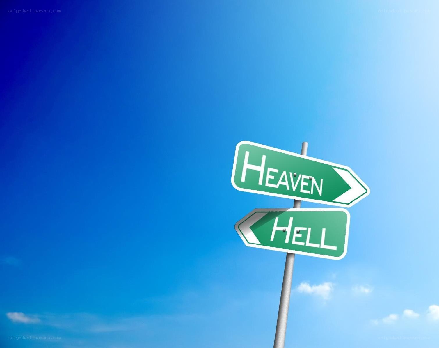 Heaven and Hell signpost