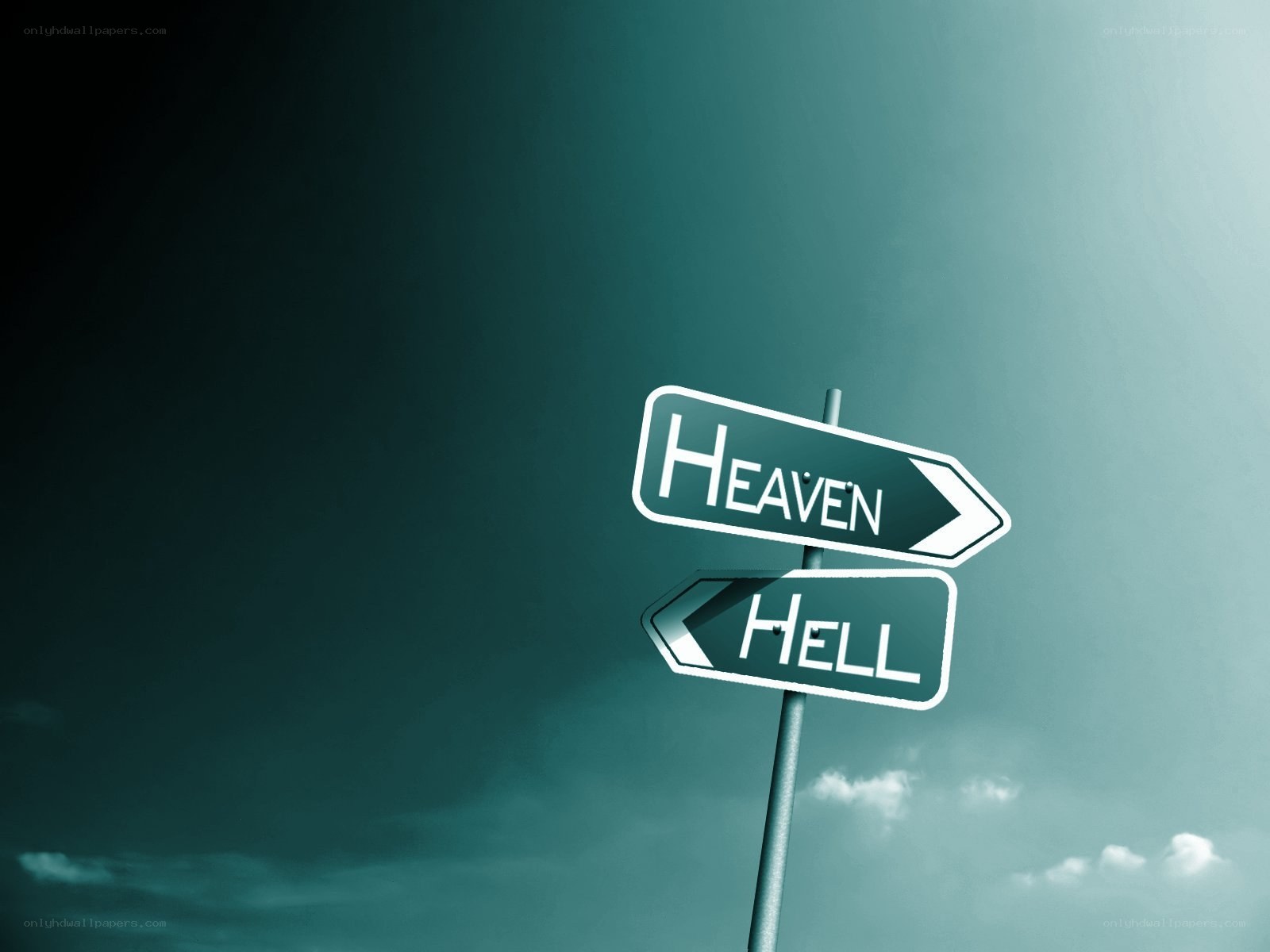 Heaven and Hell signpost